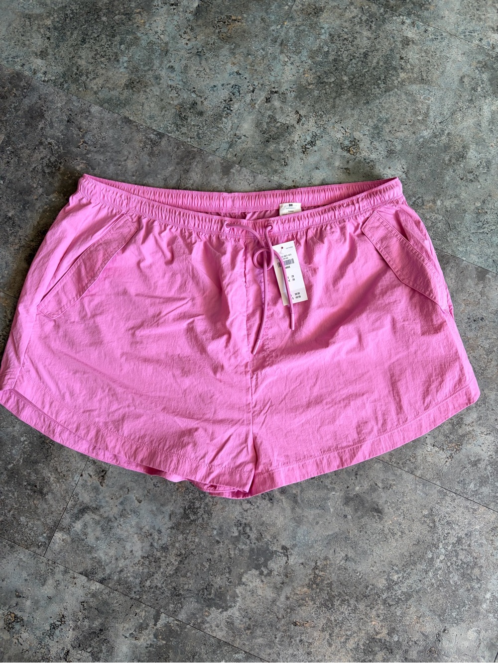 Gilly Hicks Pink Elastic Drawstring Shorts